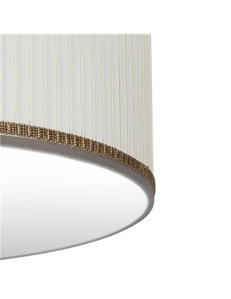 Pantalla Sobremesa Soprano Beige E14 (Ø17x17x15cm)