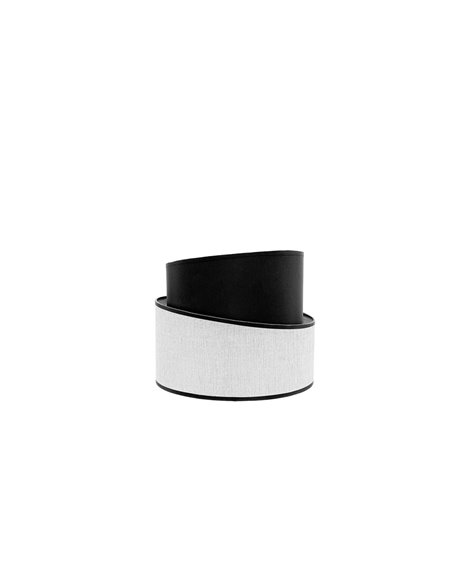 Pantalla Sobremesa Hara Blanca/Negra E14 (Ø18x16x14cm)