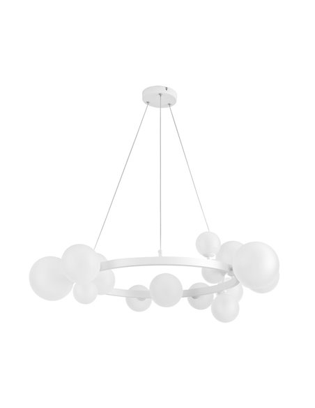 Lámpara Lozolla Blanca 15xG9 (50180xØ73x73cm)