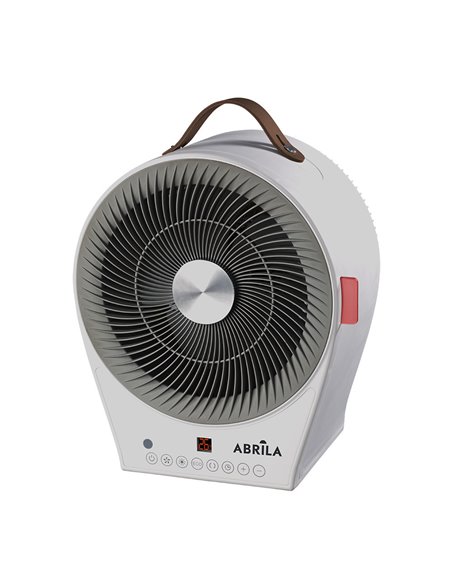 Termoventilador Eléctrico 2 en 1 Maraja Blanco/Gris 2000W 2 Potencias 4 Funciones Display Temporizador (32x27x21cm)