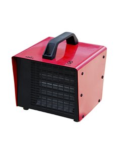 Termoventilador Cerámico PTC Industrial Chopo Rojo 3000W 3 Potencias Termostato (26x23,5x23,5cm)