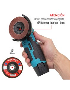 Disco láminas plano Ø100x16mm 60g WORKPRO