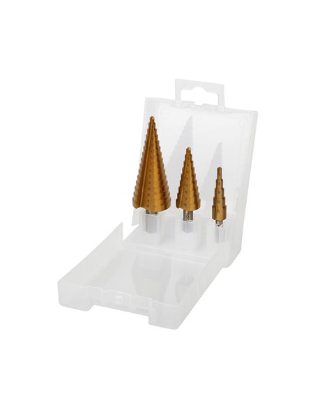 HSS4241 Step Drill Bit (3-Piece Set) WORKPRO