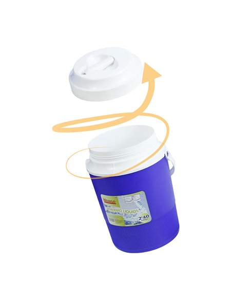 Garrafa térmica para líquidos 2,4l HIDALGO – Azul