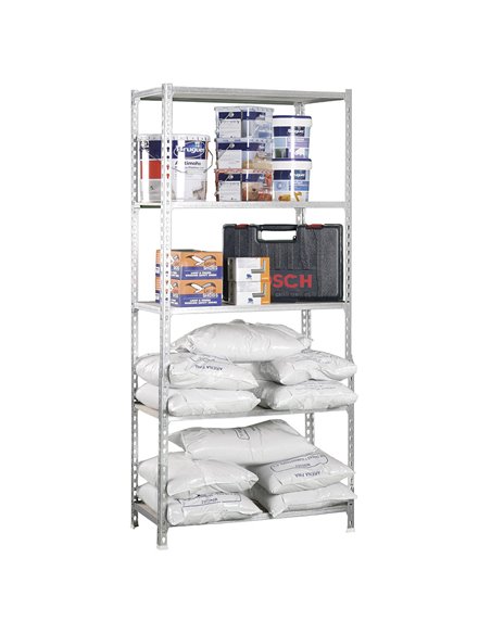 Estantería madera 5b galva/madera 167,4x71x31cm hasta 75kg SIMON RACK