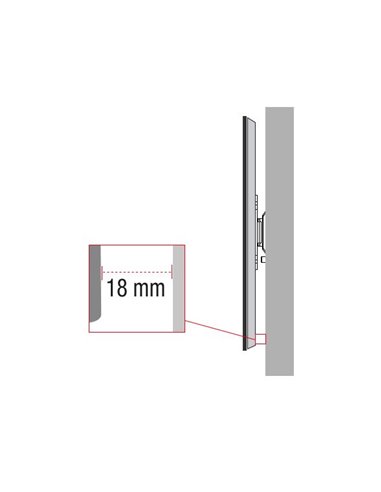 Il supporto TV mg supporta 37 kg 17-32" nero