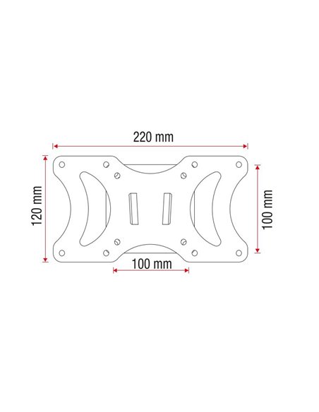 Il supporto TV mg supporta 37 kg 17-32" nero