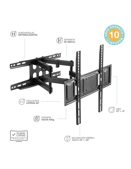 TV stand with arm 32 "70" double GSC 500055018