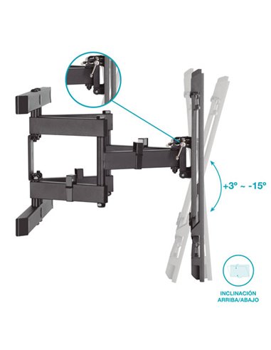Soporte de TV con brazo 43-90" GSC - Negro