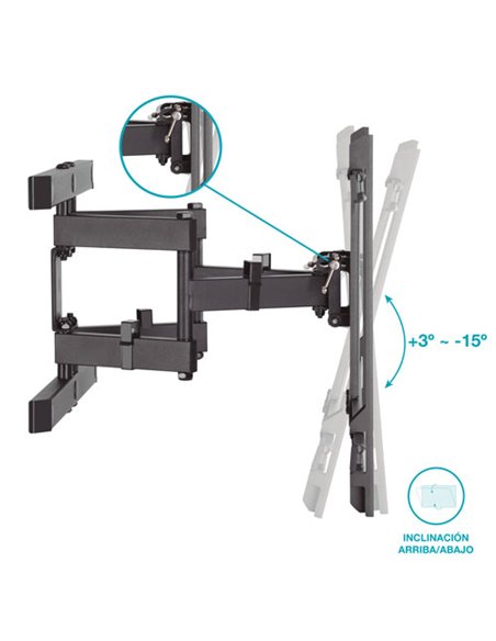 Soporte de TV con brazo 43-90" GSC - Negro