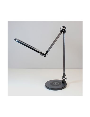Flexo LED Yule con cargador wireless 10W 550Lm CCT - Negro