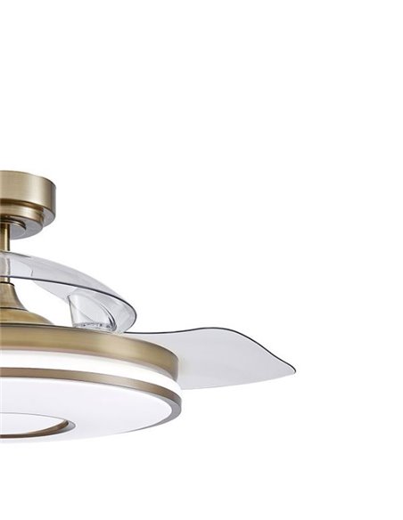 Dani 72W Leather Fan 4 Blades