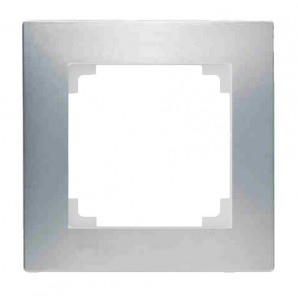 Marco de un elemento 55x55mm PLATA LUNA BJC VIVA 23201-PL