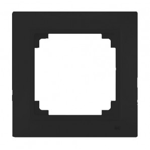 Marco de un elemento 55x55mm NEGRO PIANO BJC VIVA 23201-NP
