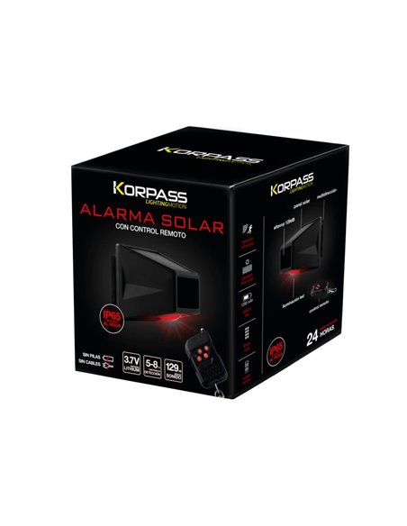 ALARMA SOLAR KORPASS 129DB GIRATORIA 360º