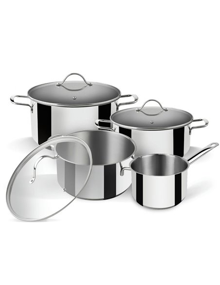 BATERÍA DE COCINA INOX SUPREME 7 PIEZAS