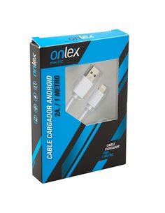 CABLE CARGADOR ONLEX ANDROID 2A 1METRO 2