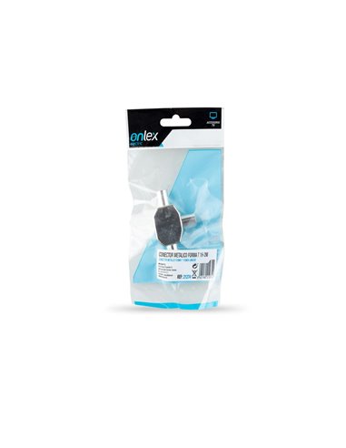 CONECTOR SEPARADOR FORMA T METÁLICO ONLEX ANTENA 1M-2H