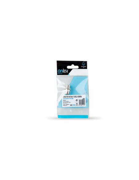CONECTOR TIPO F ONLEX ANTENA DOBLE HEMBRA