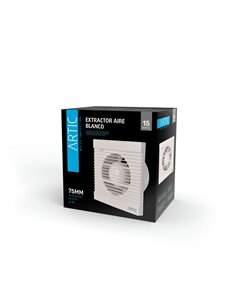 EXTRACTOR DE AIRE ARTIC 15W 75MM BLANCO 2