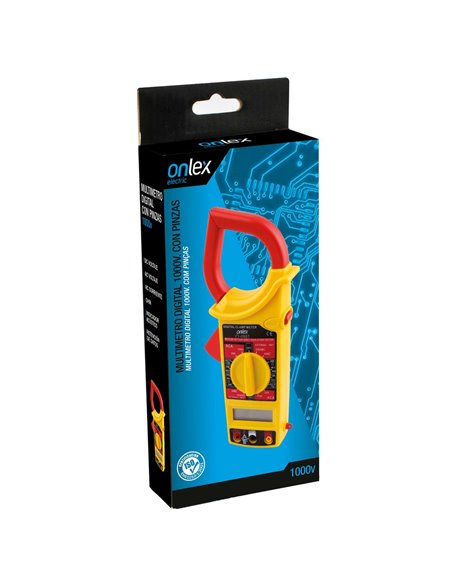 MULTÍMETRO DIGITAL 250V ONLEX CON PINZAS AMPERIMÉTRICAS