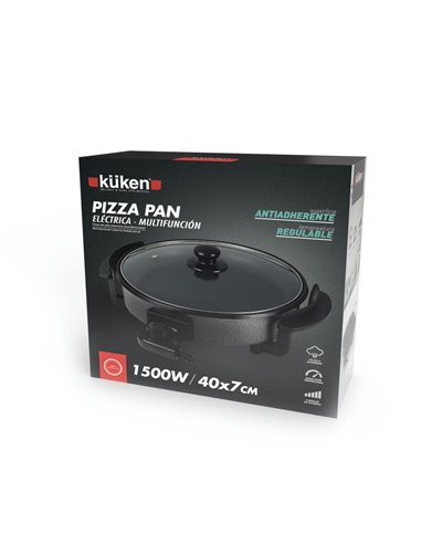 PIZZA PAN ELÉCTRICA KÜKEN MULTIFUNCIÓN 1500W