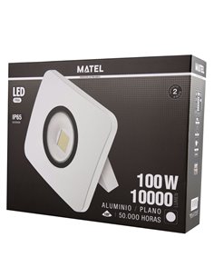 PROYECTOR LED MATEL BLANCO IP65 100W FRÍA 2