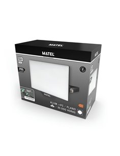 PROYECTOR LED NEGRO CONECTOR RÁPIDO LUZ FRÍA IP65 20W 2