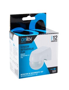 SENSOR INFRARROJO FIJO 180º IP44 EXTERIOR ONLEX 2