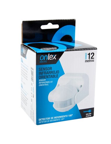SENSOR MOVIMIENTO INFRARROJOS IP44 ONLEX
