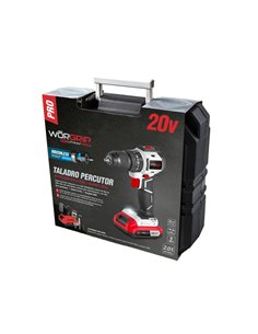 TALADRO PERCUTOR COMPACTO BRUSHLESS 20V 1 BATERÍA 2.0AH WORGRIP 2
