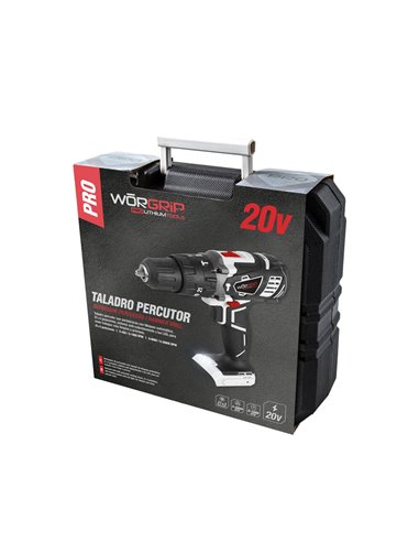 TALADRO PERCUTOR PRO LITIO WORGRIP 20V SIN BATERÍA