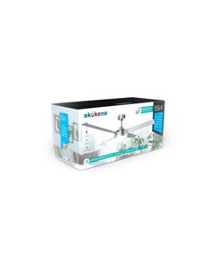 VENTILADOR DE TECHO LUZ LED KÜKEN CROMADO 55W 2