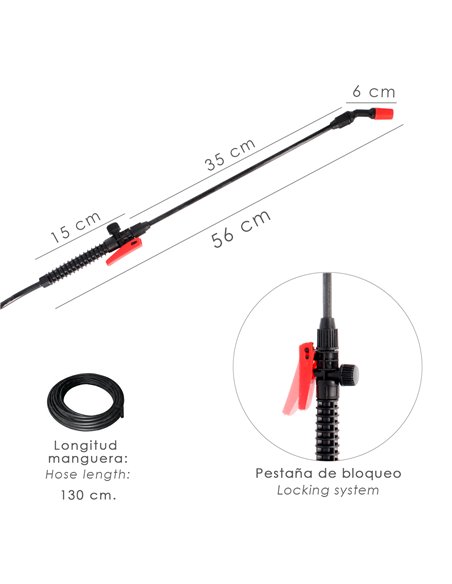 Sulfatadora Manual 5 Litros, Pulverizador Presion Previa, Mochila De Presion, Pulverizador Espalda, Mochila Pulverizador,