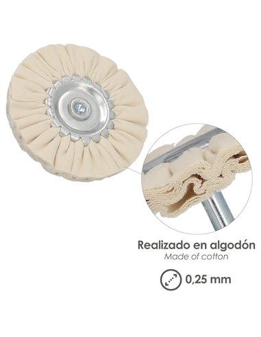 Disco Pulidor De Tela Para Taladro Ø 80mm.