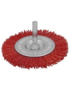 Cepillo Nylon Disco Ø100 mm. 1/4". Lijar y Pulir Madera, Metal, Acero Inoxidable, Cepillo Taladro, Cepillo Pulir, Cepillo Lijar