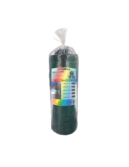 Malla Sombreo Rollo 1 x 50 metros, Reduce Radiación, Protección Jardín y Terraza, Regula Temperatura, Color Verde Claro