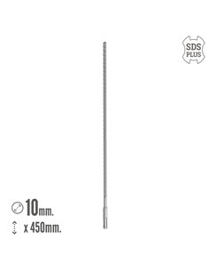 Broca Sds Plus 8 Filos Cortantes Especial Para Hormigon Armado Ø 10 x 450 mm. Broca Paredes, Broca Cimientos, Broca Muros 2