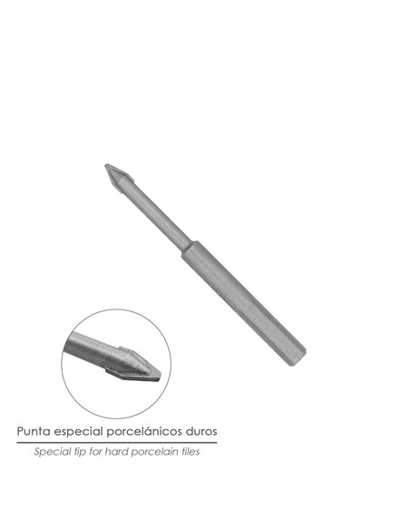 Broca Porcelanicos Duros Ø 6,0 mm.