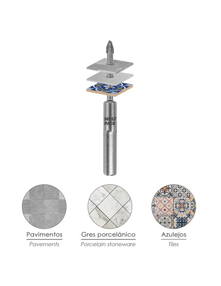 Broca Porcelanicos Duros Ø 6,0 mm.