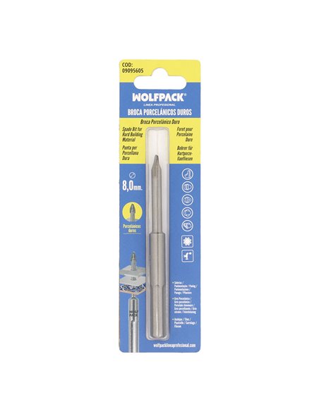 Broca Porcelanicos Duros Ø 8,0 mm.