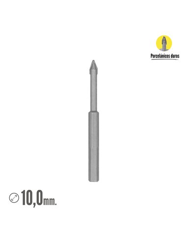 Broca Porcelanicos Duros Ø 10,0 mm.