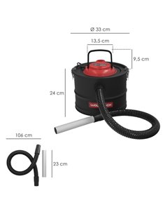Aspirador Cenizas Wolfpack 1200 Watt. 15 Litros 2