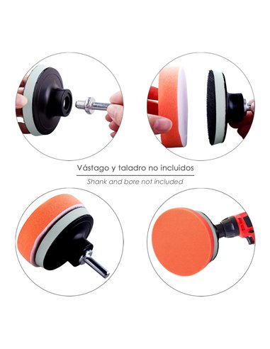 Disco Pulidor Esponja Con Velcro Ø 125mm.