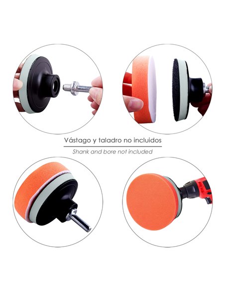 Disco Pulidor Esponja Con Velcro Ø 125mm.