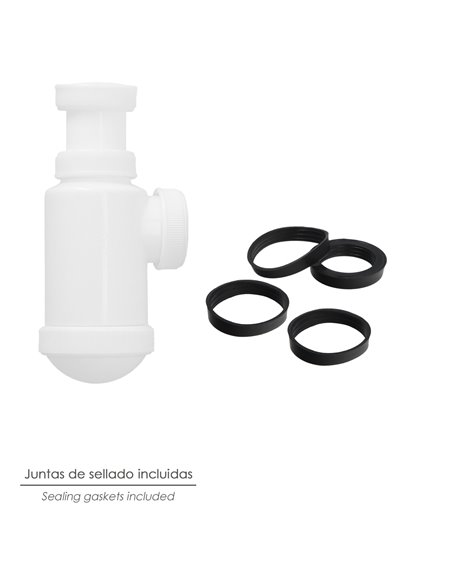 Sifon Botella Extensible  1 1/2  Tuerca Loca