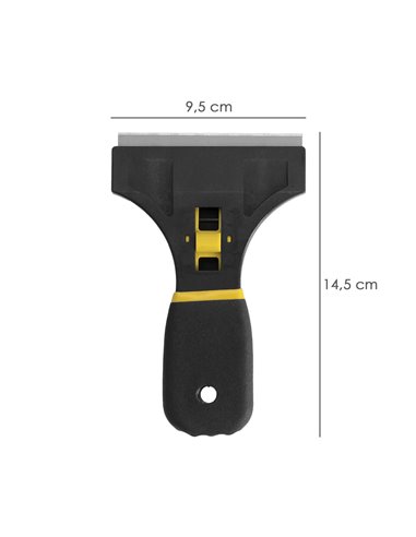 Rascavidrios Profesional Retractil Mango Soft Touch Hoja 90 mm.