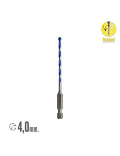 Broca Universal Hexagonal  Ø 4,0 mm. (Blister 1 pieza) 2