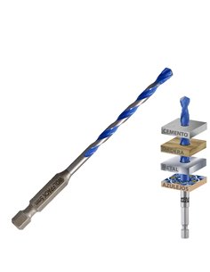 Broca Universal Hexagonal  Ø 5,0 mm. (Blister 1 pieza)