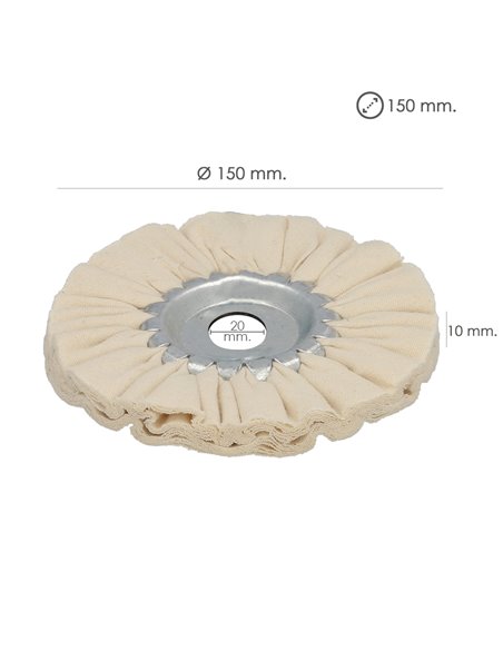 Disco Pulidor De Tela Para Amoladora / Esmeriladora Ø 150 mm.